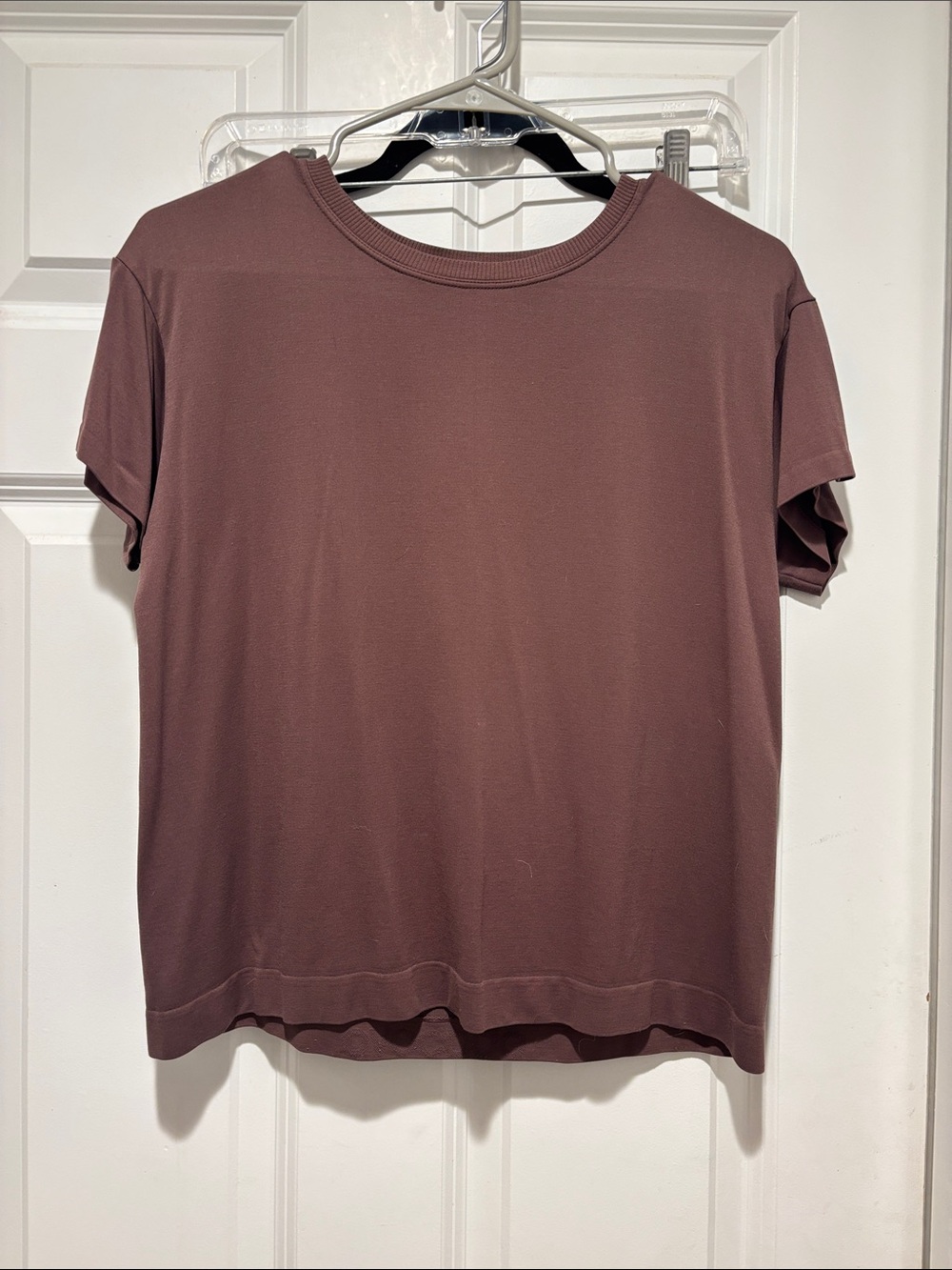 avocado Crewneck Tee in Mauve-Brown